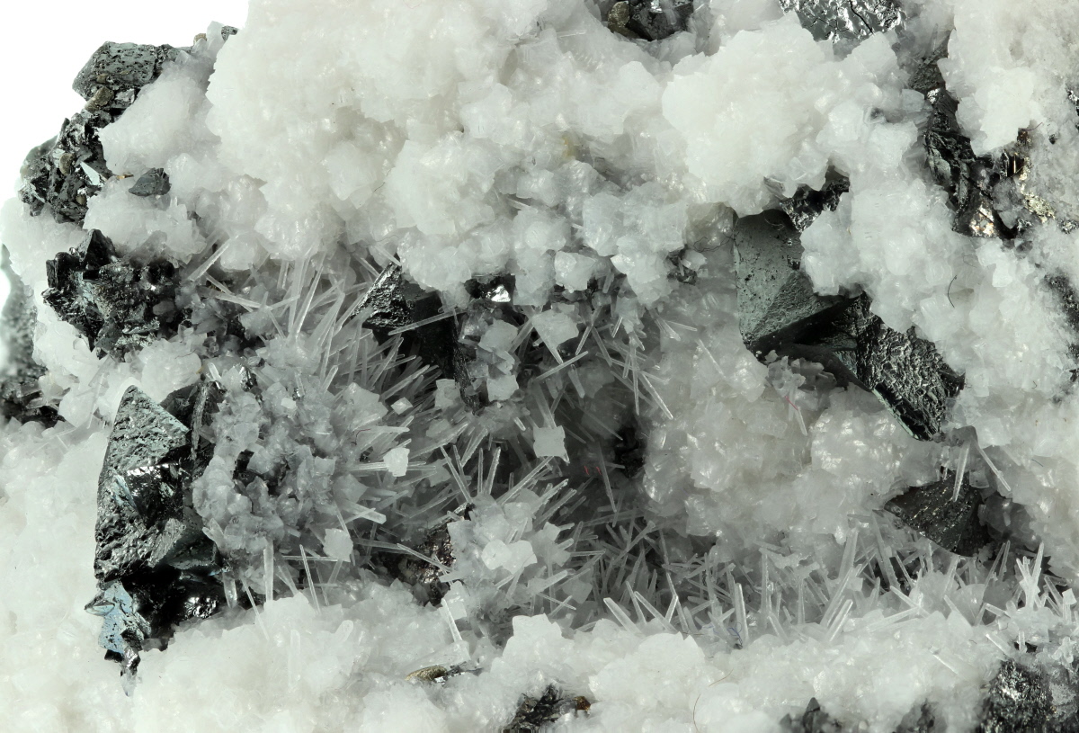 Tetrahedrite & Chalcopyrite Marcasite With Calcite