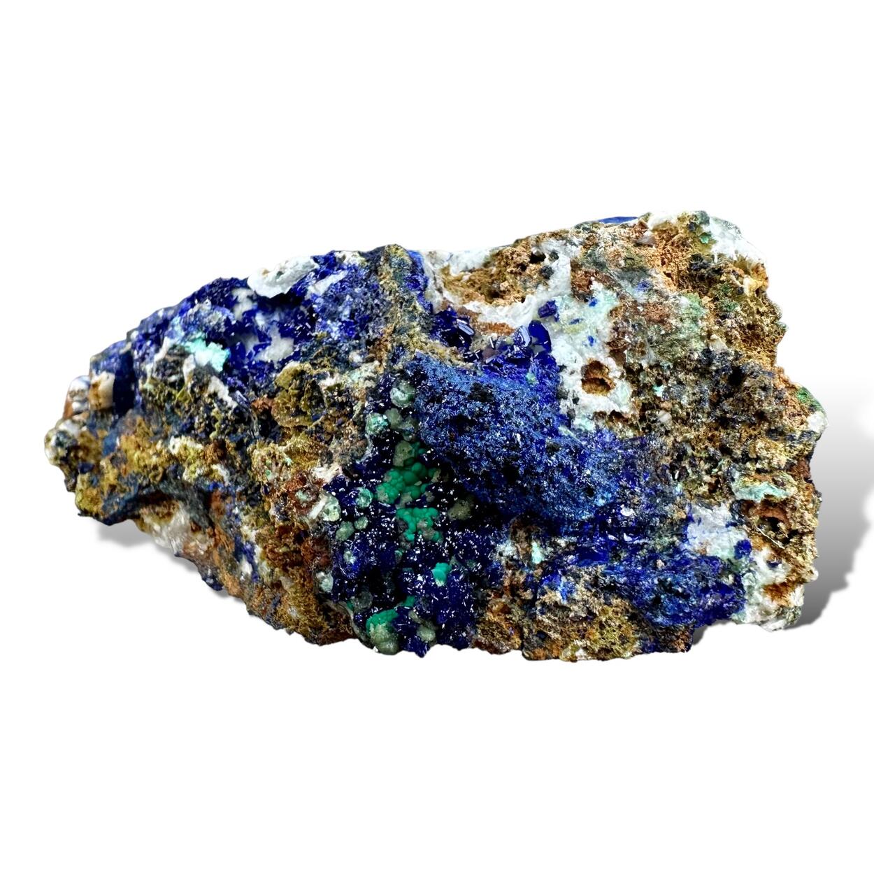 Azurite Malachite Calcite & Cuprian Adamite