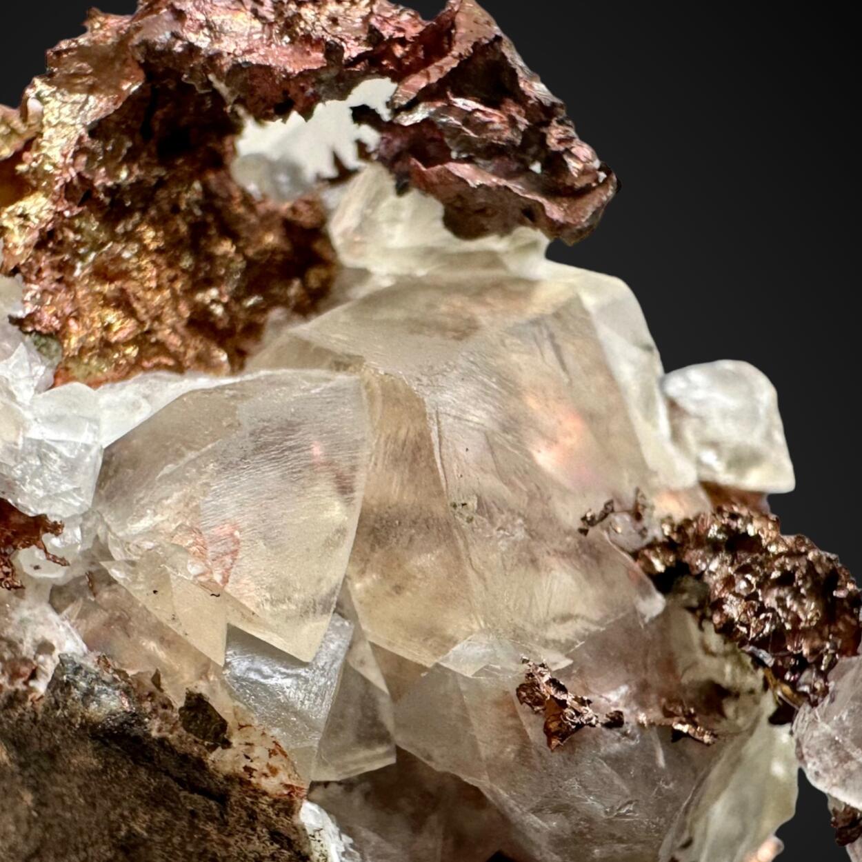 Native Copper & Calcite