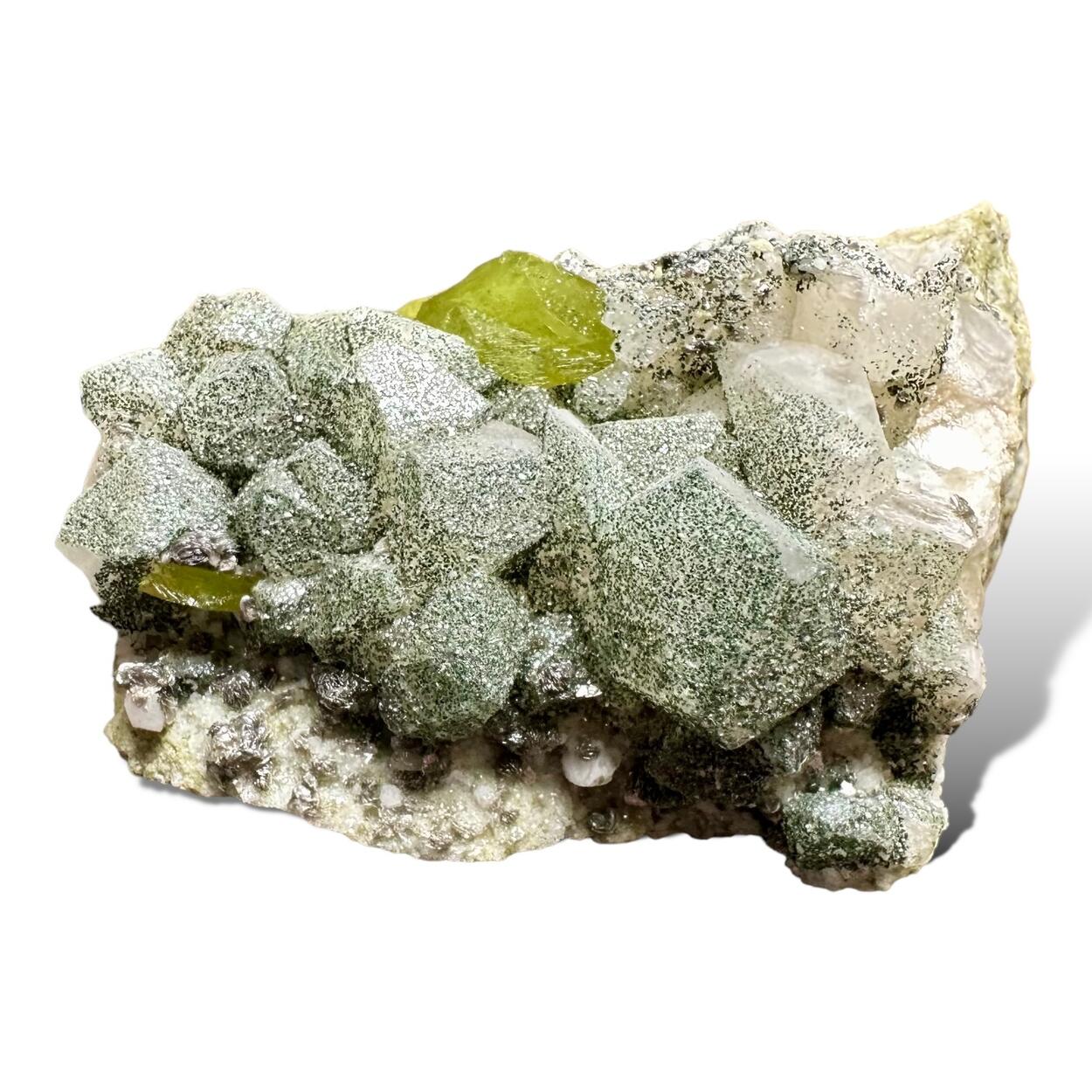 Titanite & Calcite With Muscovite Pericline & Chlorite