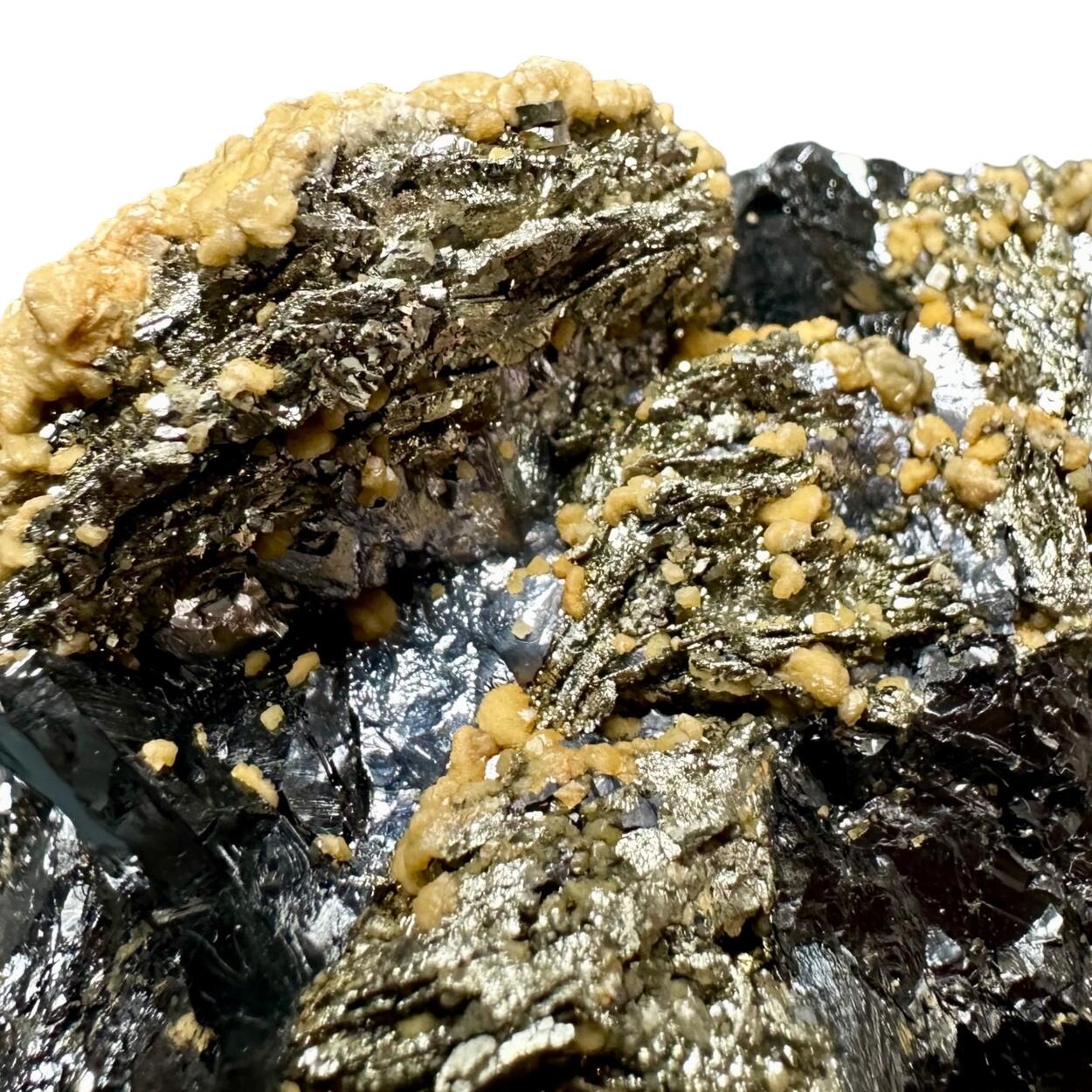 Pyrite Psm Pyrrhotite With Siderite On Galena & Sphalerite