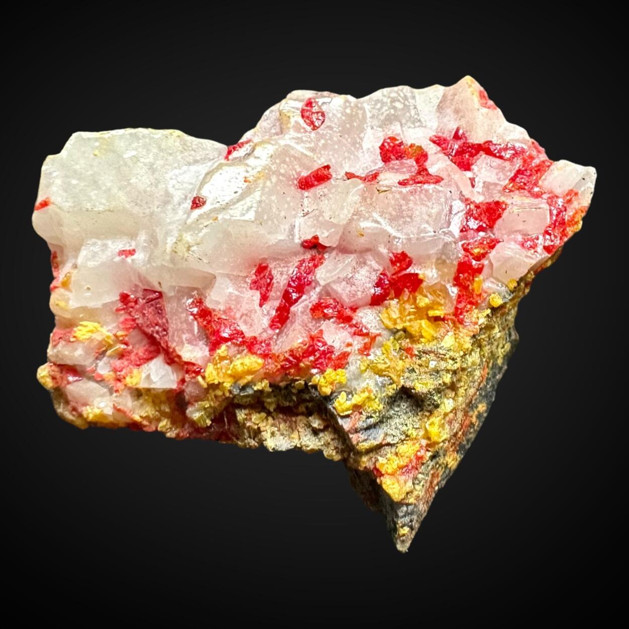 Realgar With Orpiment & Calcite