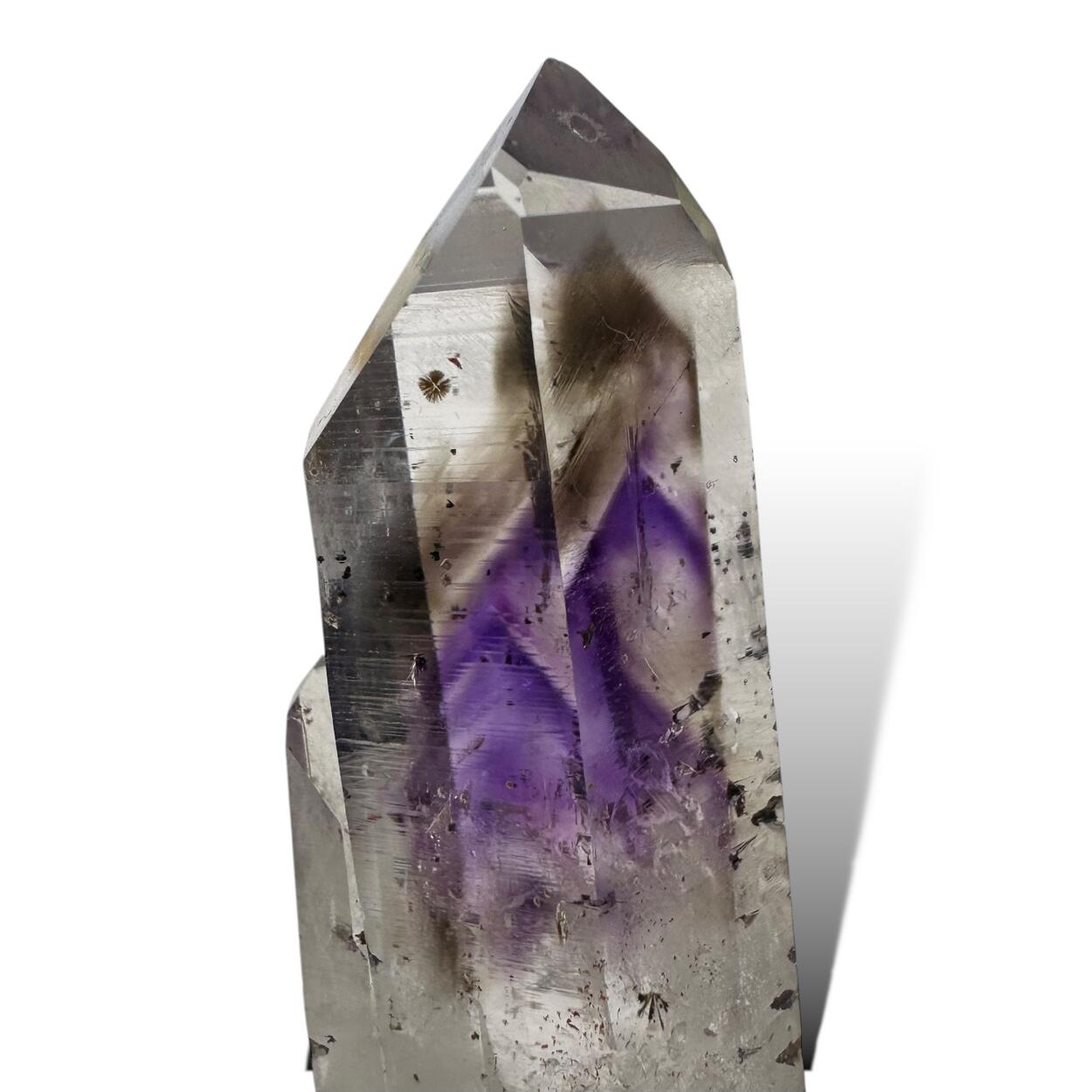 Amethyst With Lepidocrocite & Inclusions