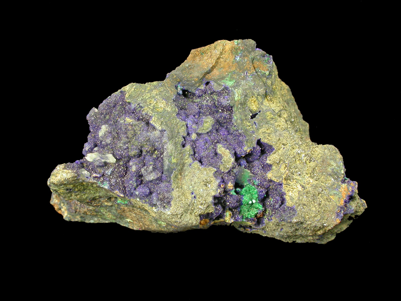 Azurite Conichalcite Lavendulan & Rosasite