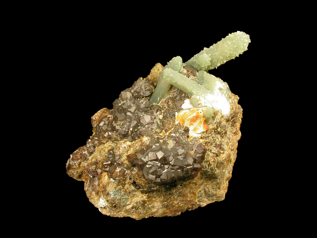 Quartz & Andradite