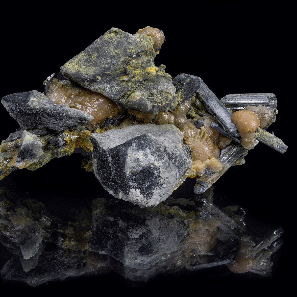 Valentinite With Stibnite