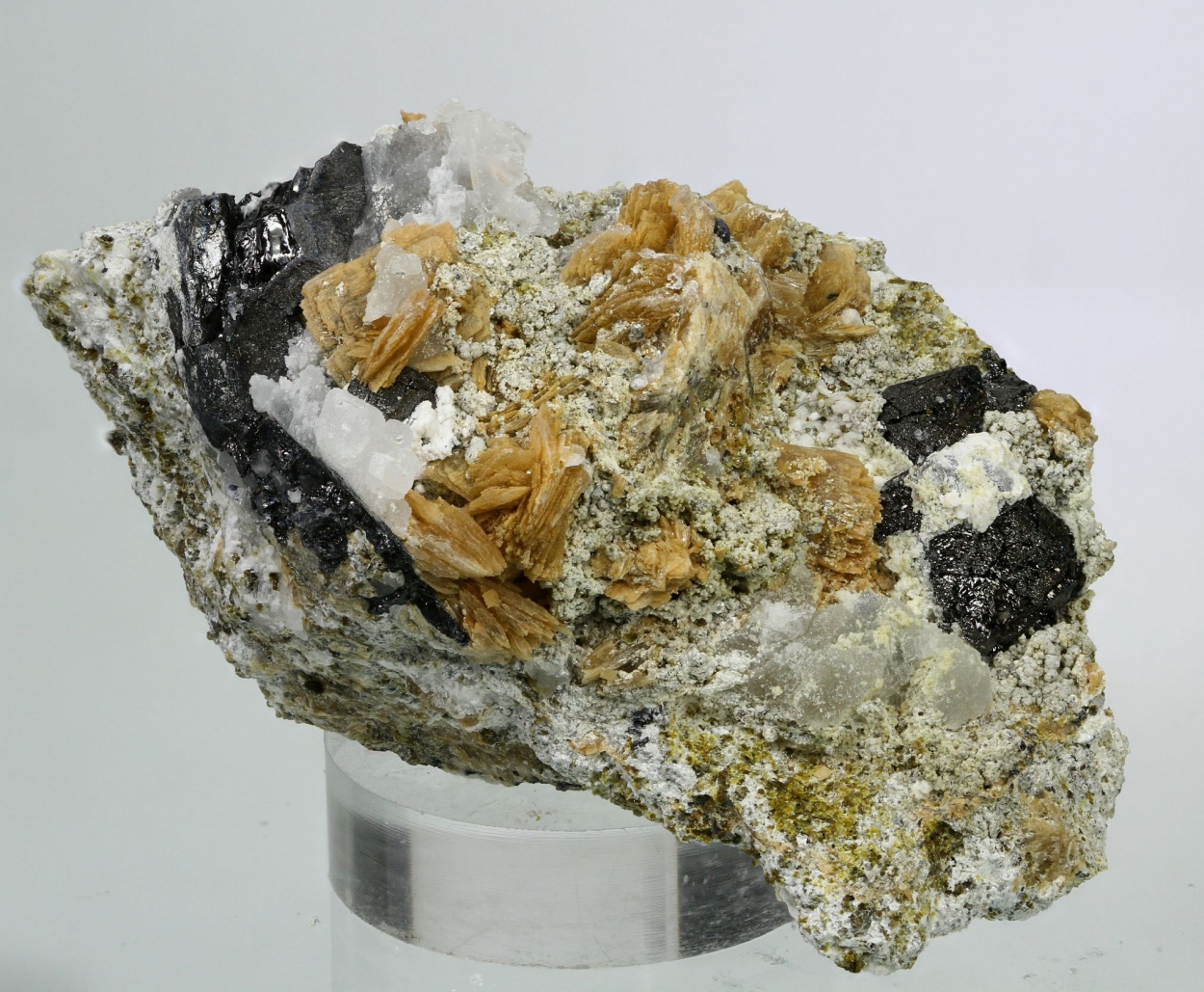 Cahnite Roweite Magnetite & Andradite