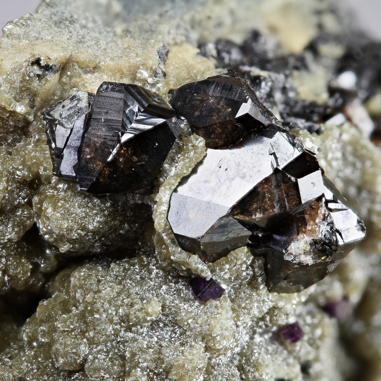 Cassiterite With Fluorite