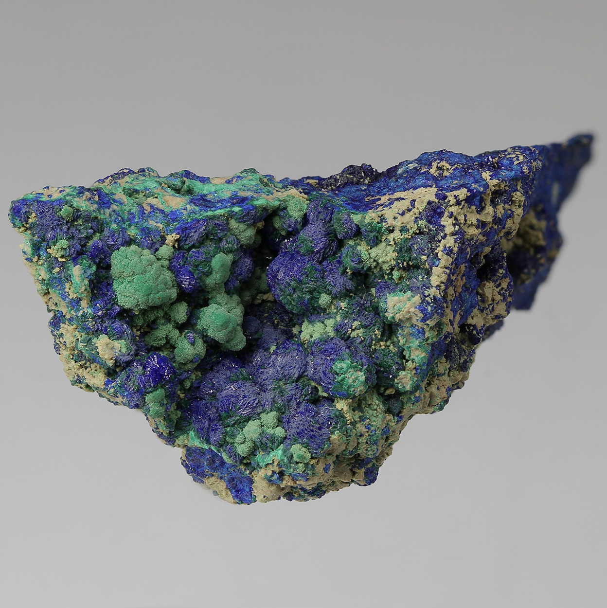 Azurite With Malachite