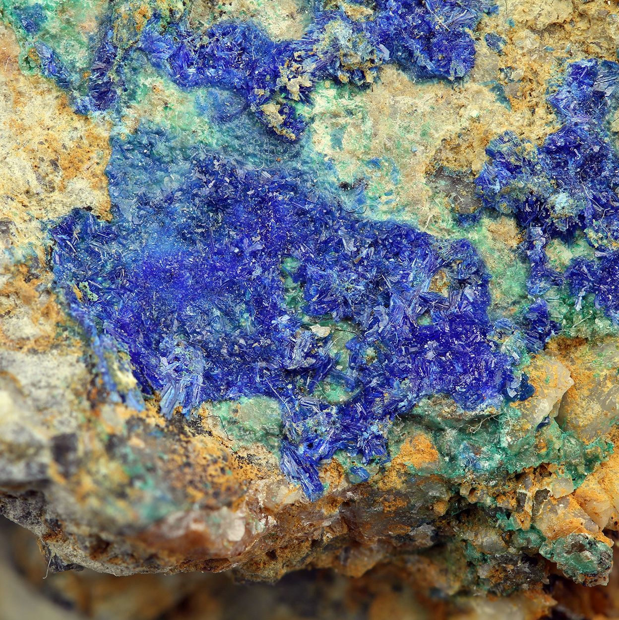 Linarite Malachite & Cerussite