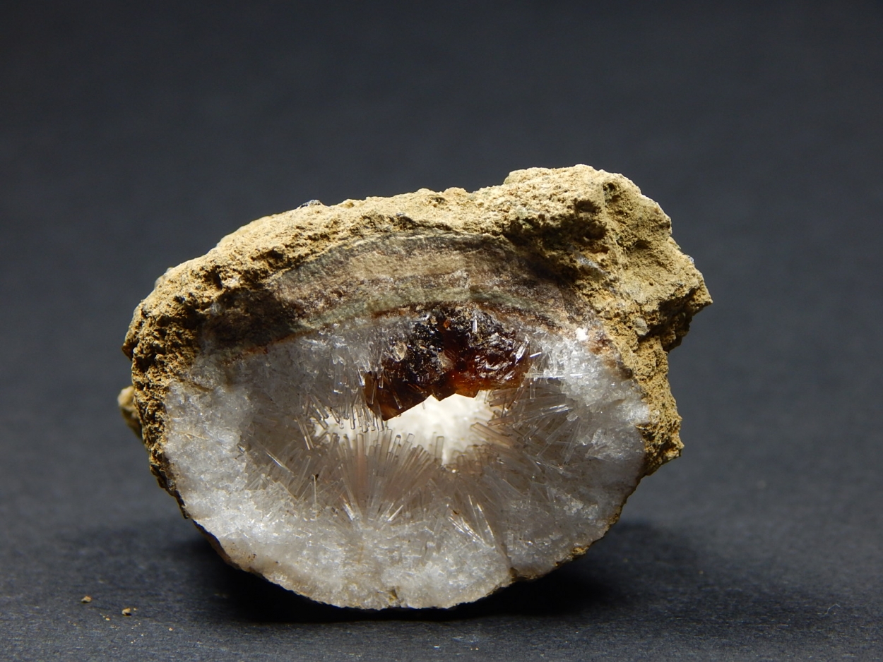 Natrolite Petrified Wood & Calcite