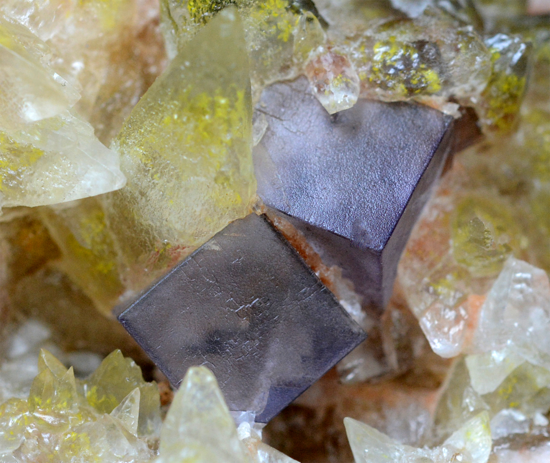 Fluorite With Calcite