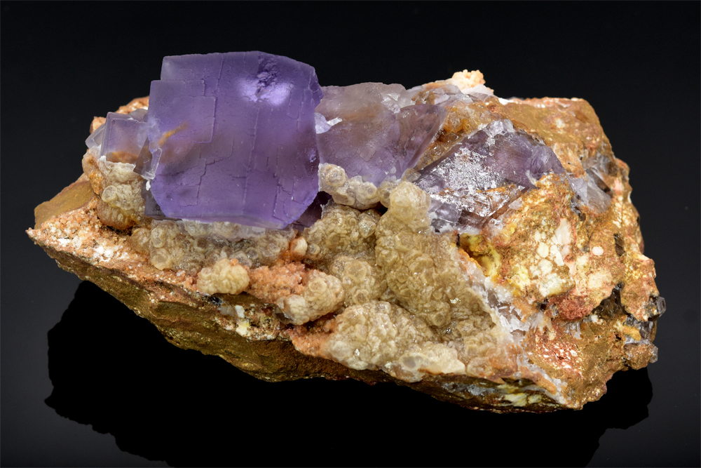 Fluorite With Calcite