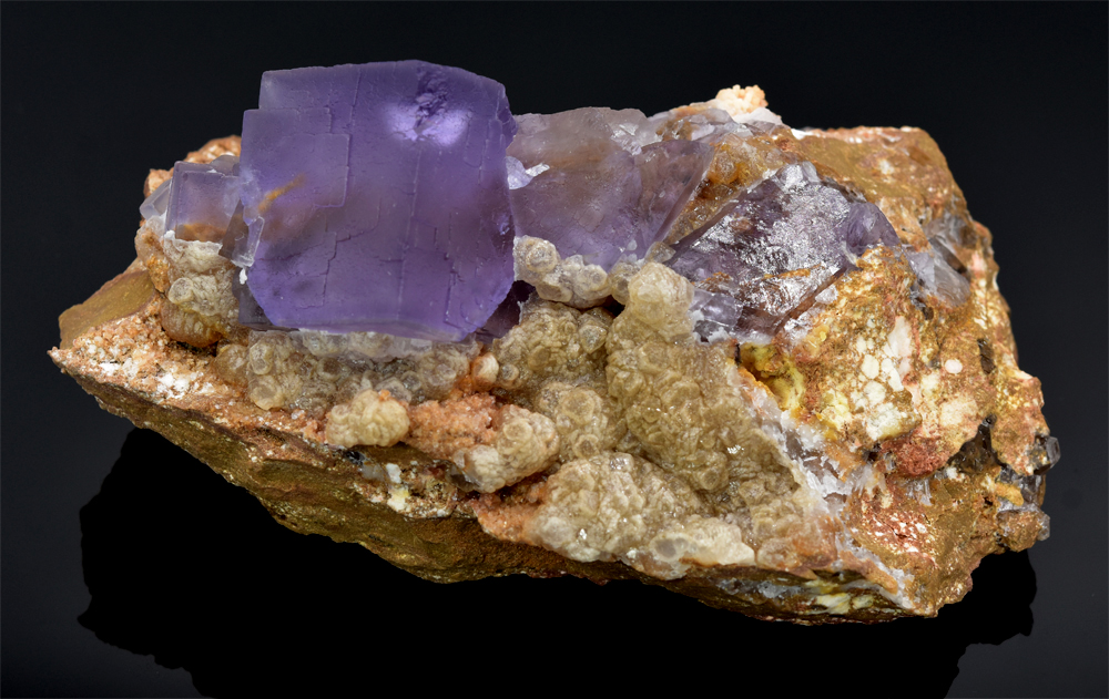 Fluorite With Calcite
