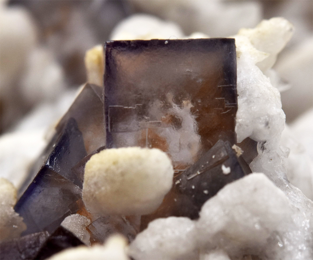Fluorite With Calcite