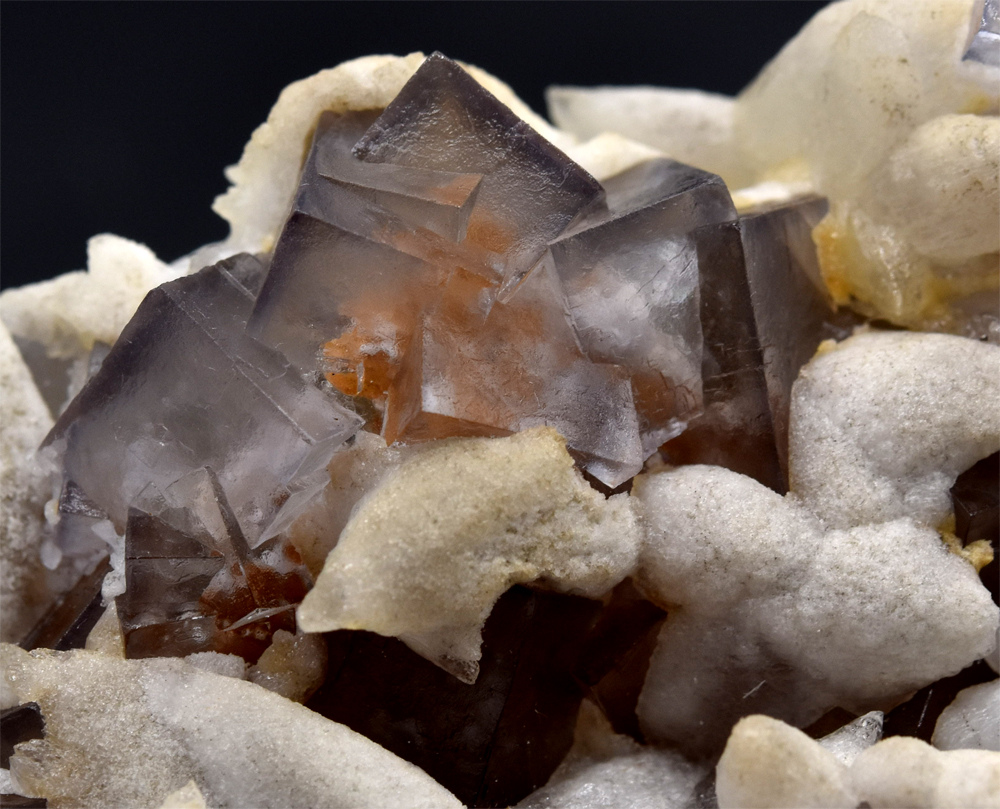 Fluorite With Calcite