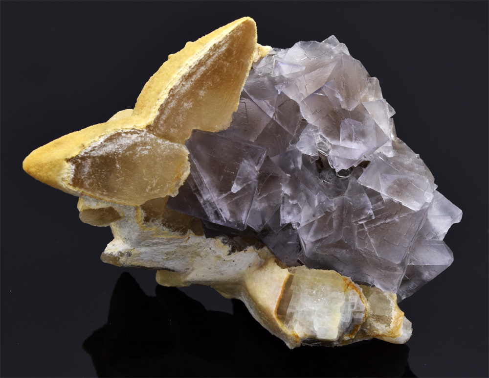 Fluorite With Calcite