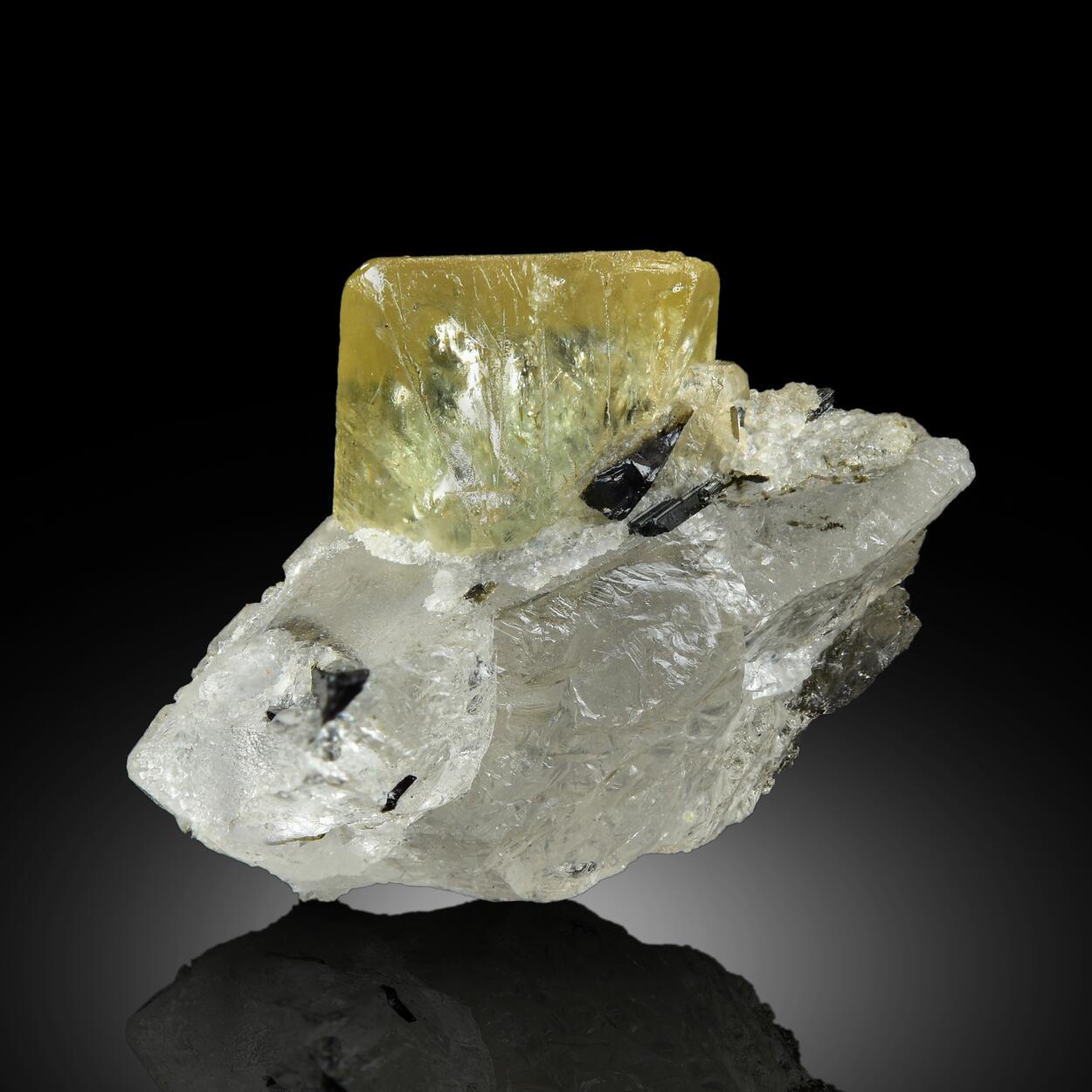 Herderite With Quartz