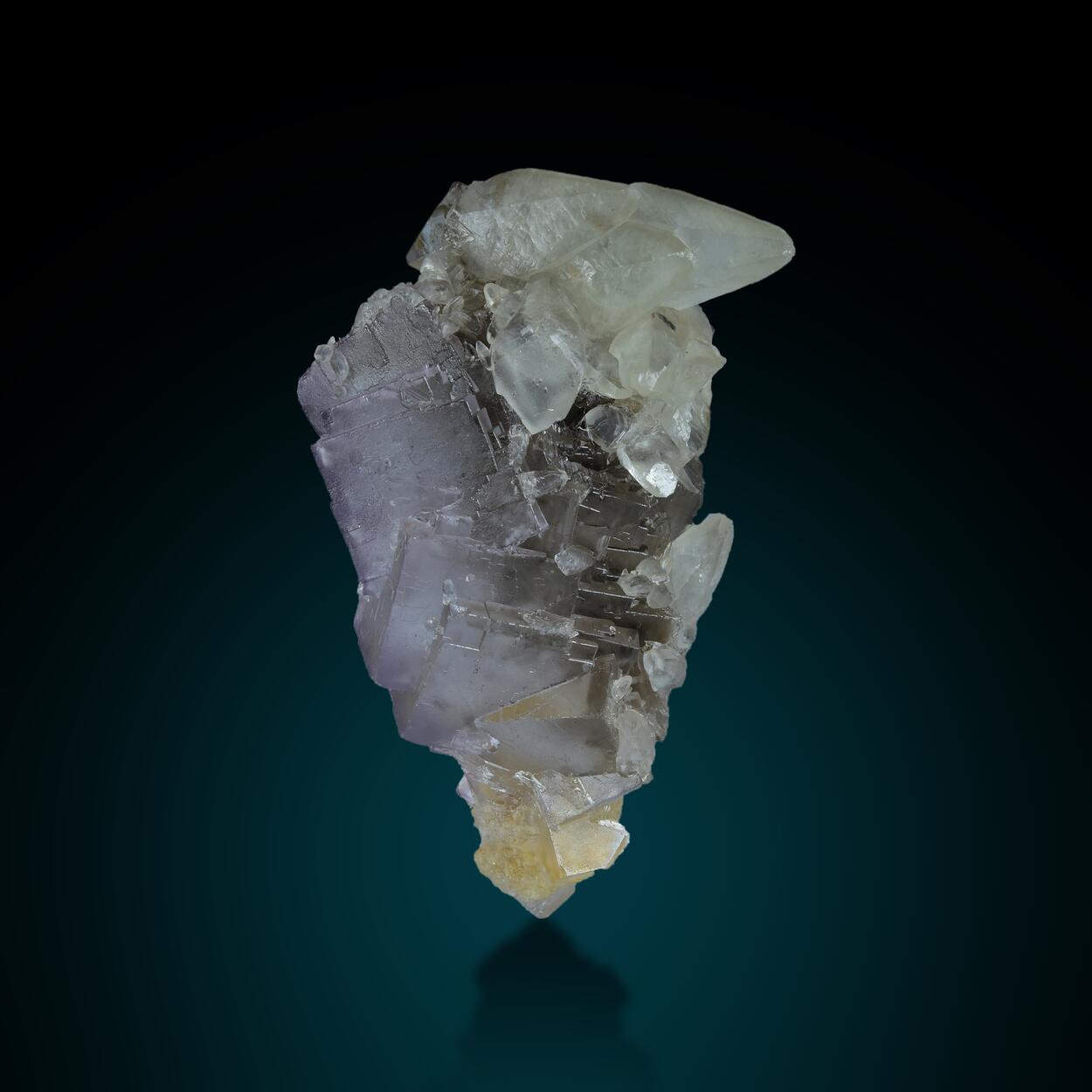 Fluorite With Calcite