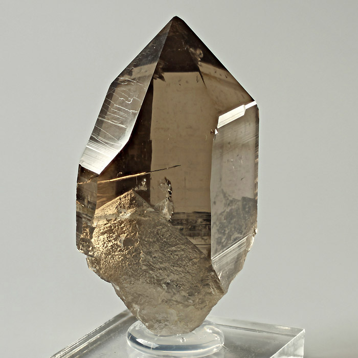 Smoky Quartz With Anhydrite