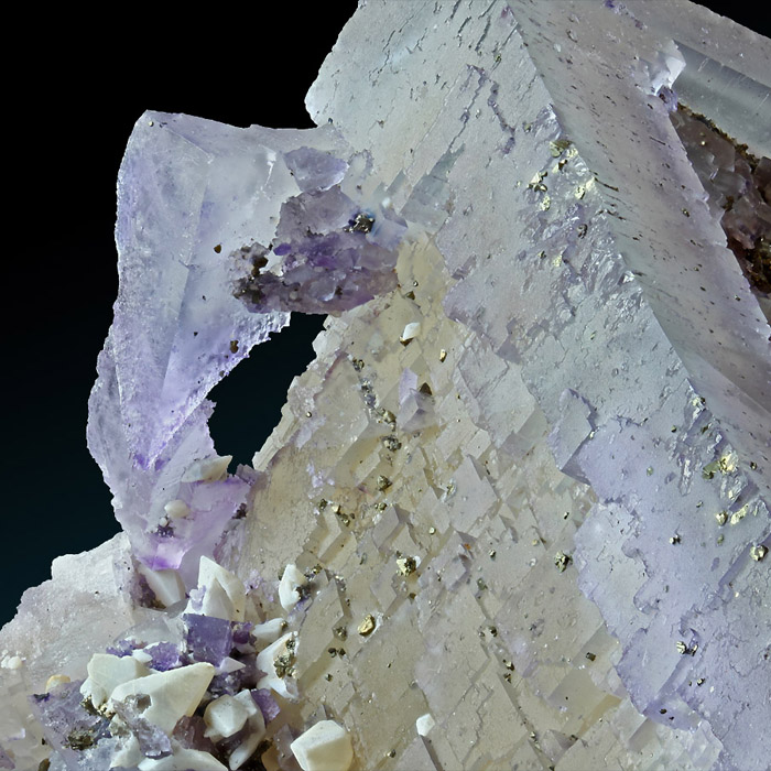 Fluorite Galena Calcite & Pyrite