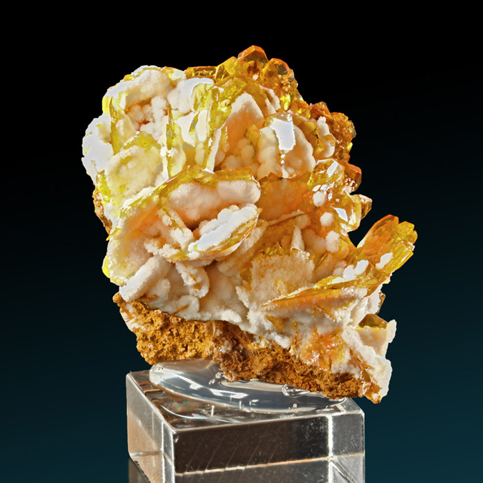 Wulfenite & Calcite