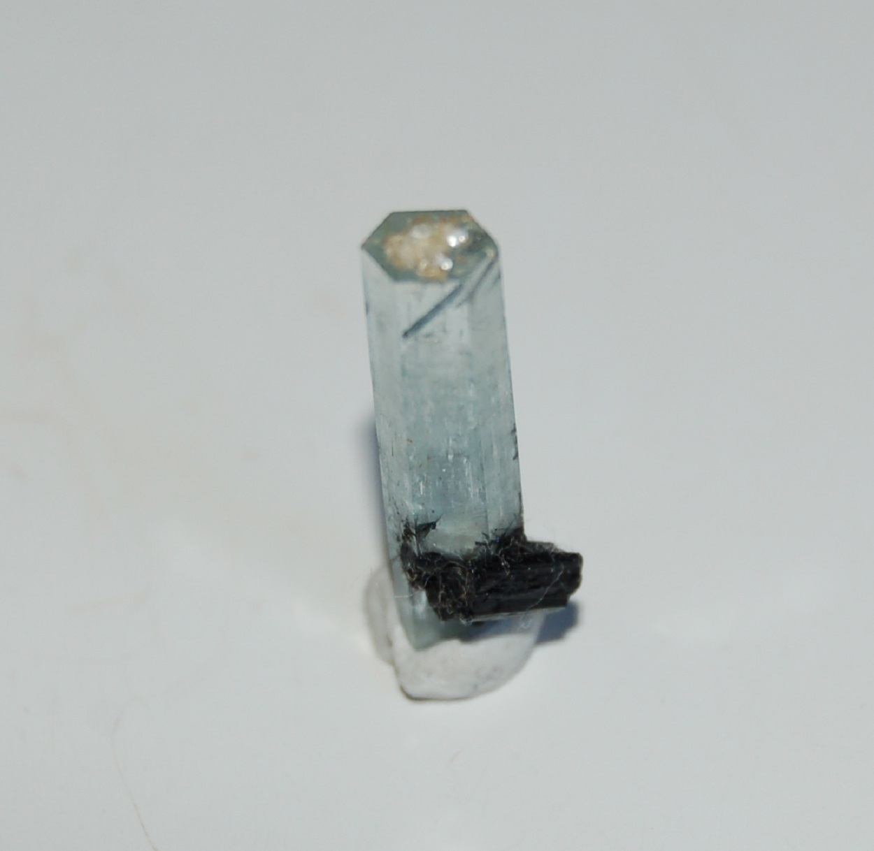 Aquamarine With Schorl