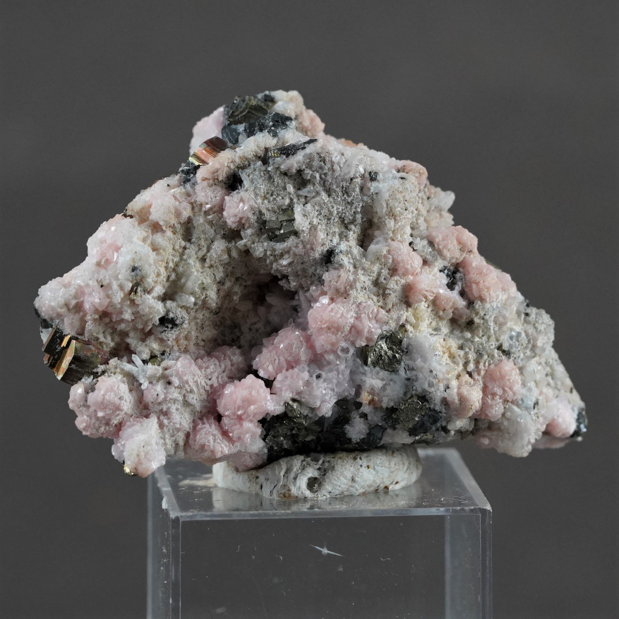 Rhodochrosite Sphalerite Pyrite & Quartz