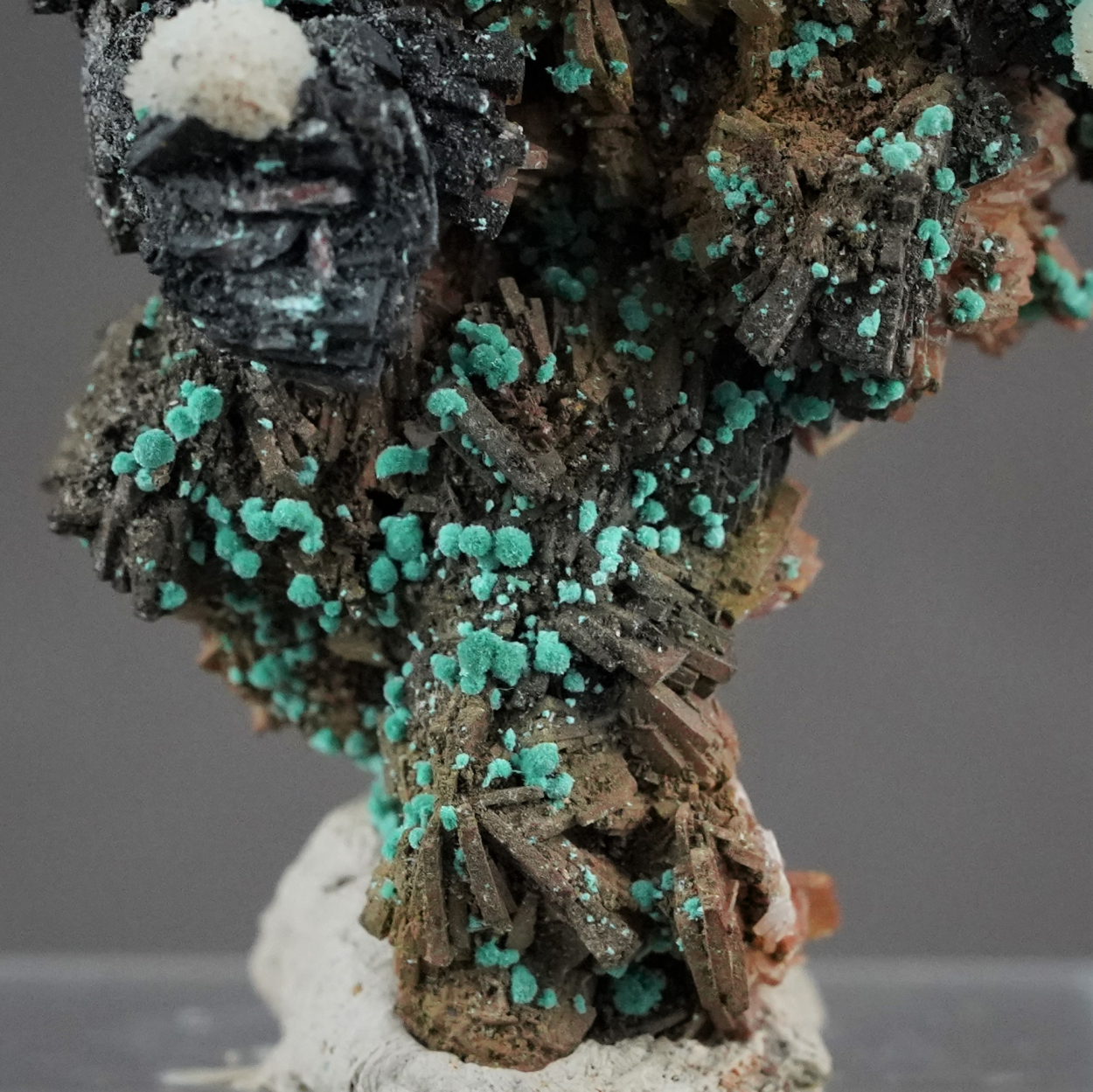 Malachite & Aragonite On Baryte