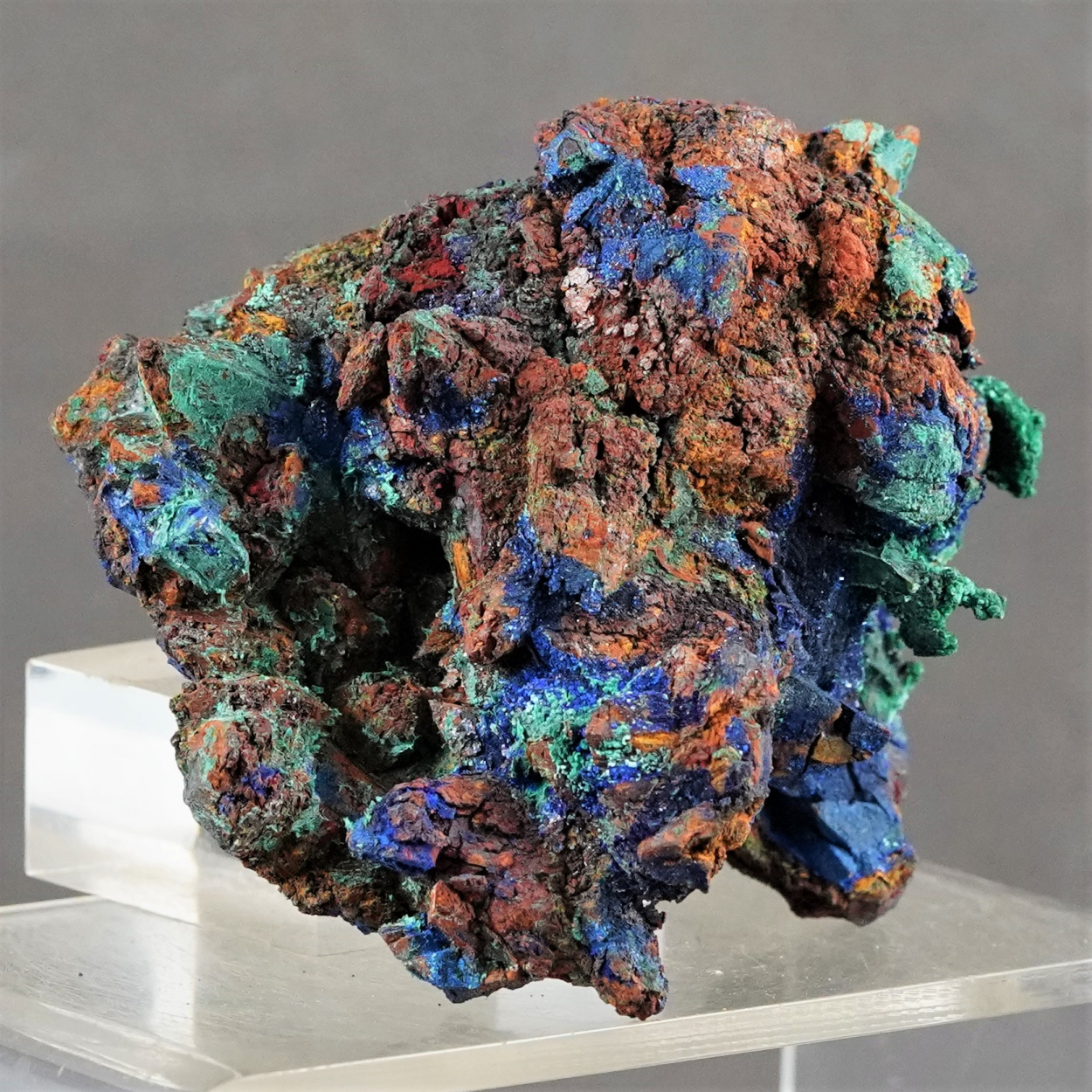 Azurite Malachite & Native Copper Psm Calcite