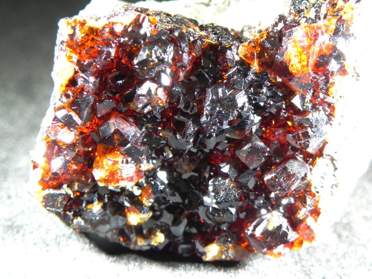 Sphalerite On Fluorite Baryte & Galena