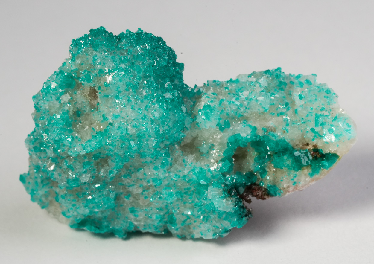 Dioptase Calcite