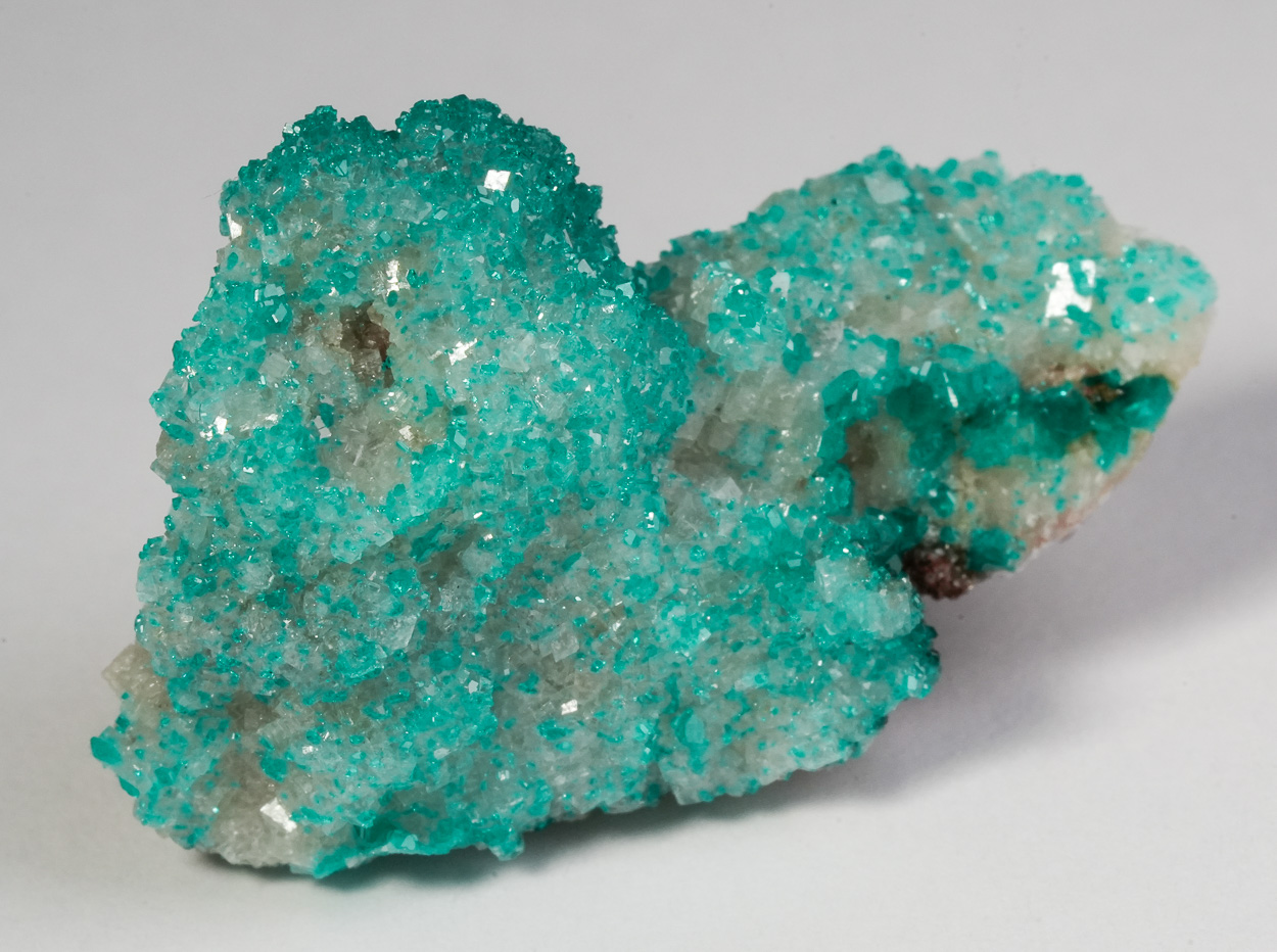 Dioptase Calcite