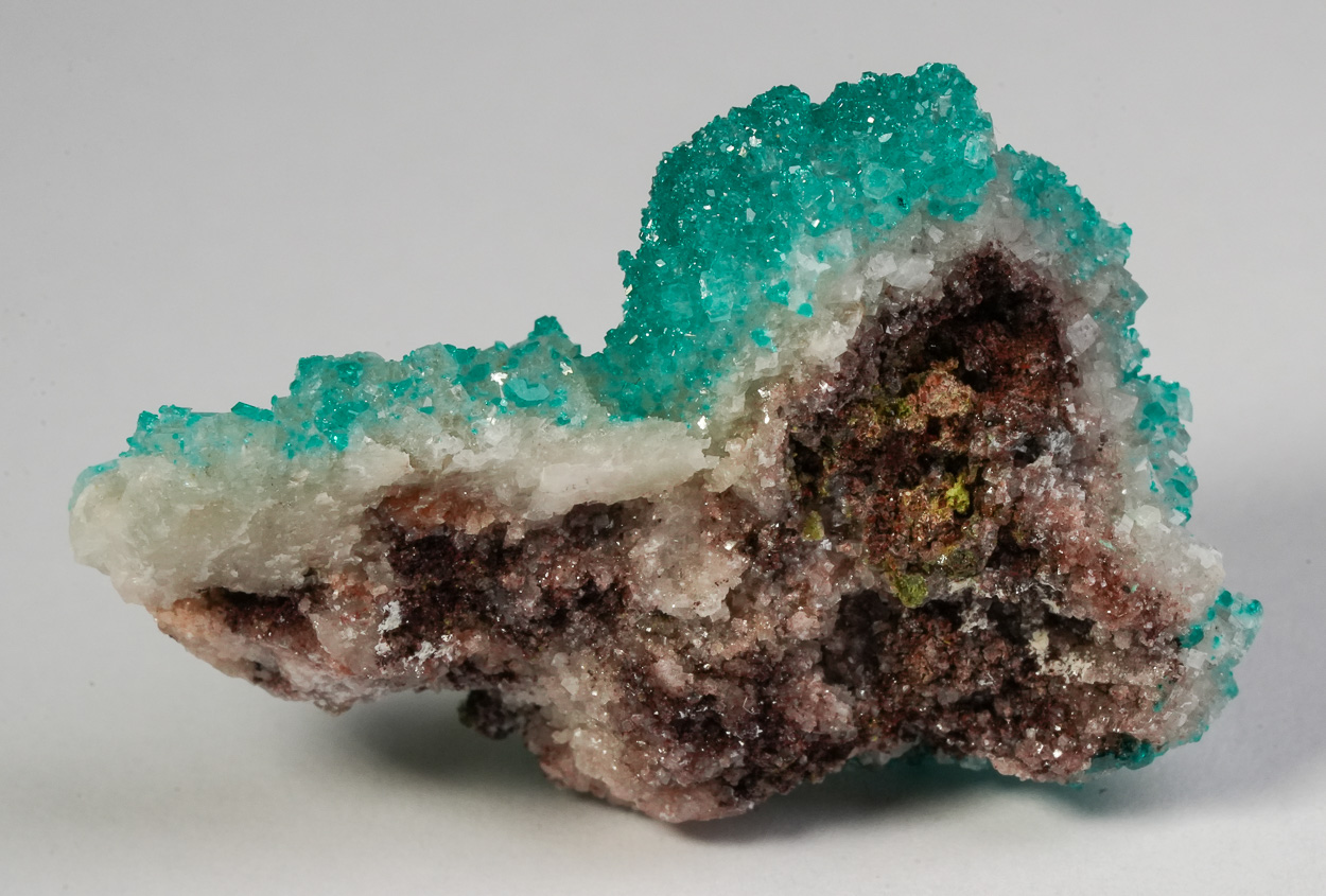 Dioptase Calcite