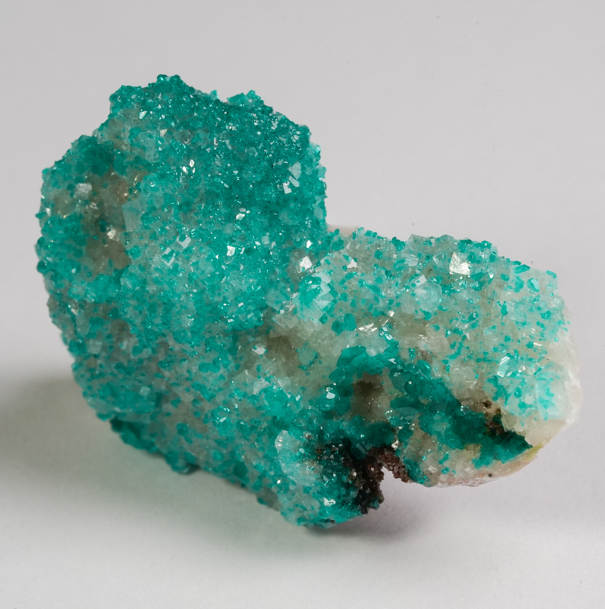 Dioptase Calcite