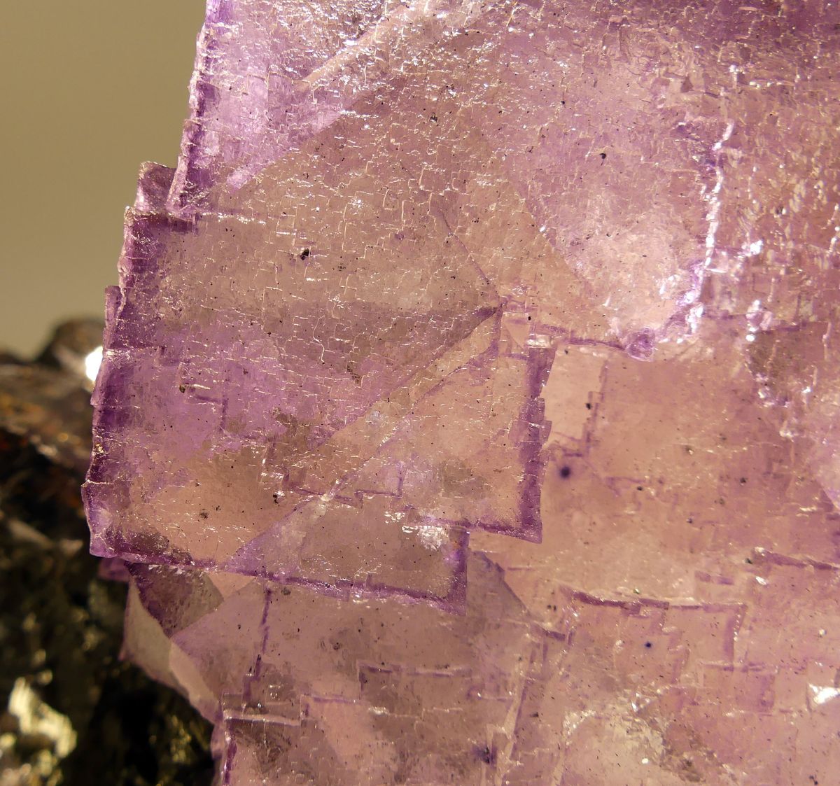 Fluorite On Sphalerite