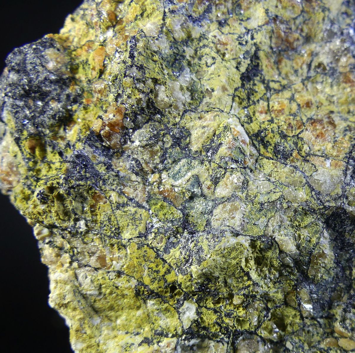 Ferritungstite Scheelite Mpororoite Scorodite & Native Bismuth On Ferberite