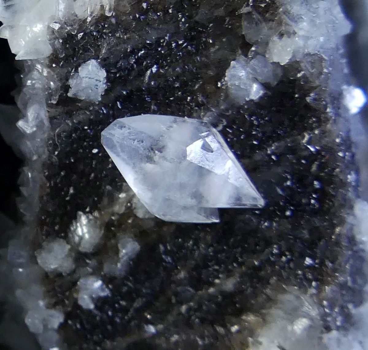 Mirabeau Diamond & Calcite On Siderite