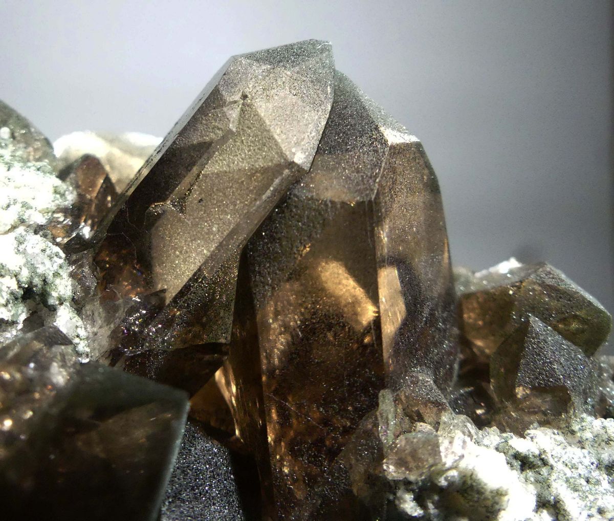 Smoky Quartz With Chlorite