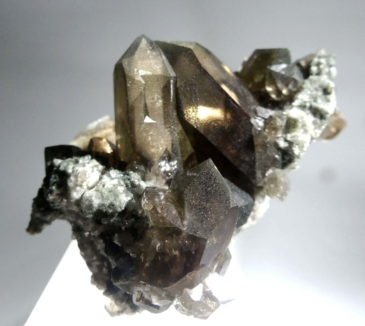 Smoky Quartz With Chlorite