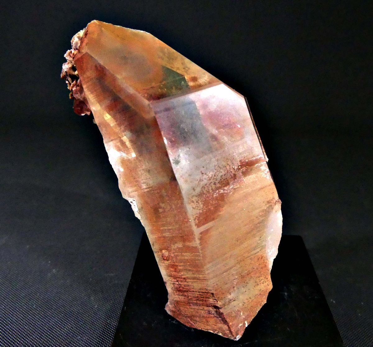 Rock Crystal With Hematite & Dolomite