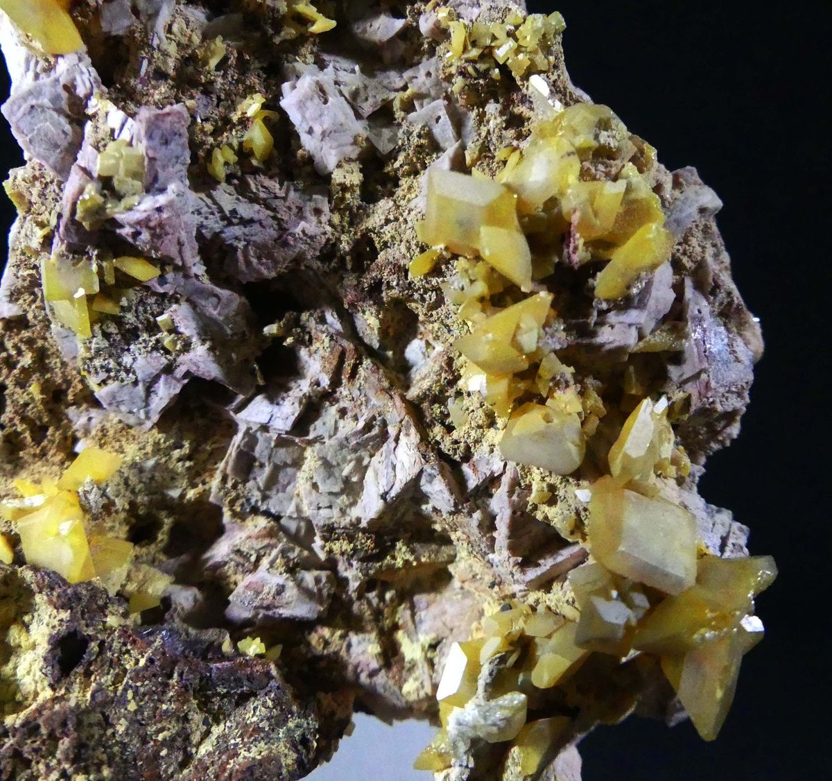 Wulfenite On Dolomite