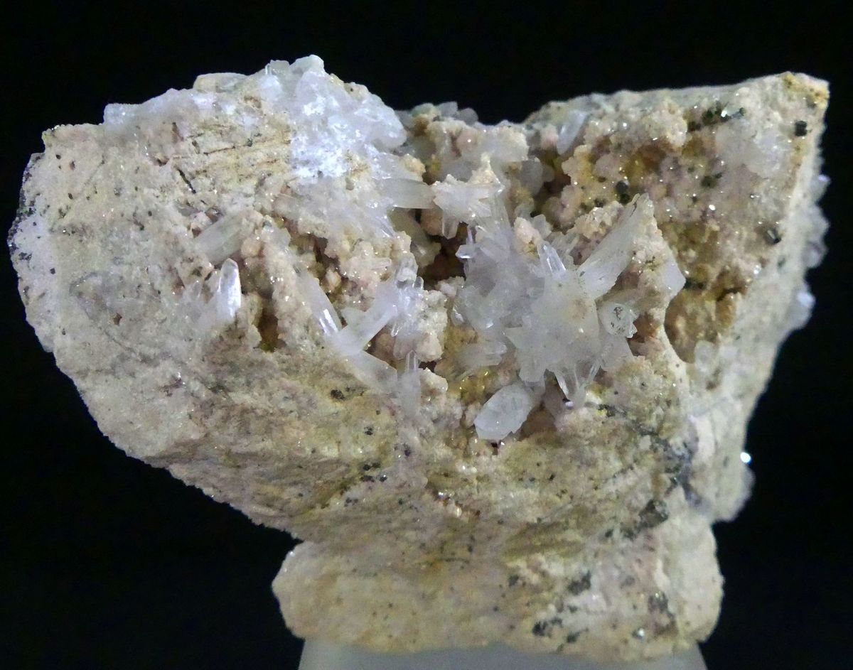Rhodochrosite With Arsenopyrite Calcite & Quartz