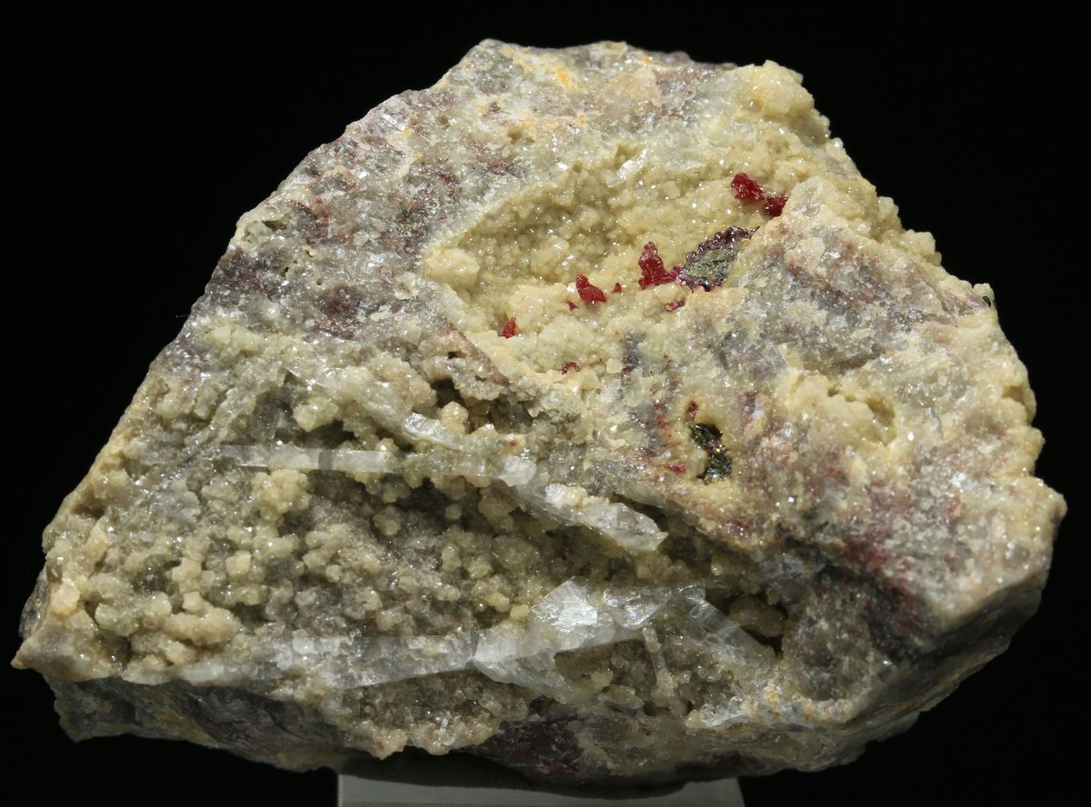 Cinnabar & Pyrite On Dolomite With Baryte