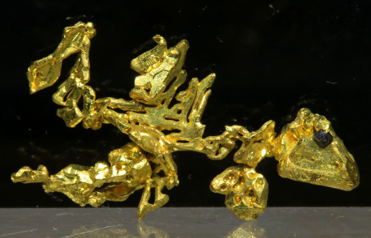 Native Gold With Petzite