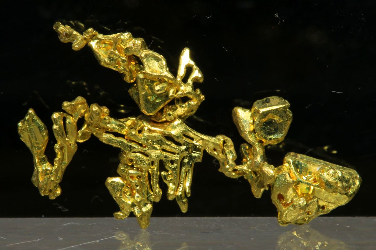 Native Gold With Petzite