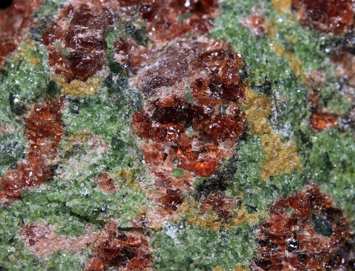 Pyrope Chromian Diopside & Forsterite