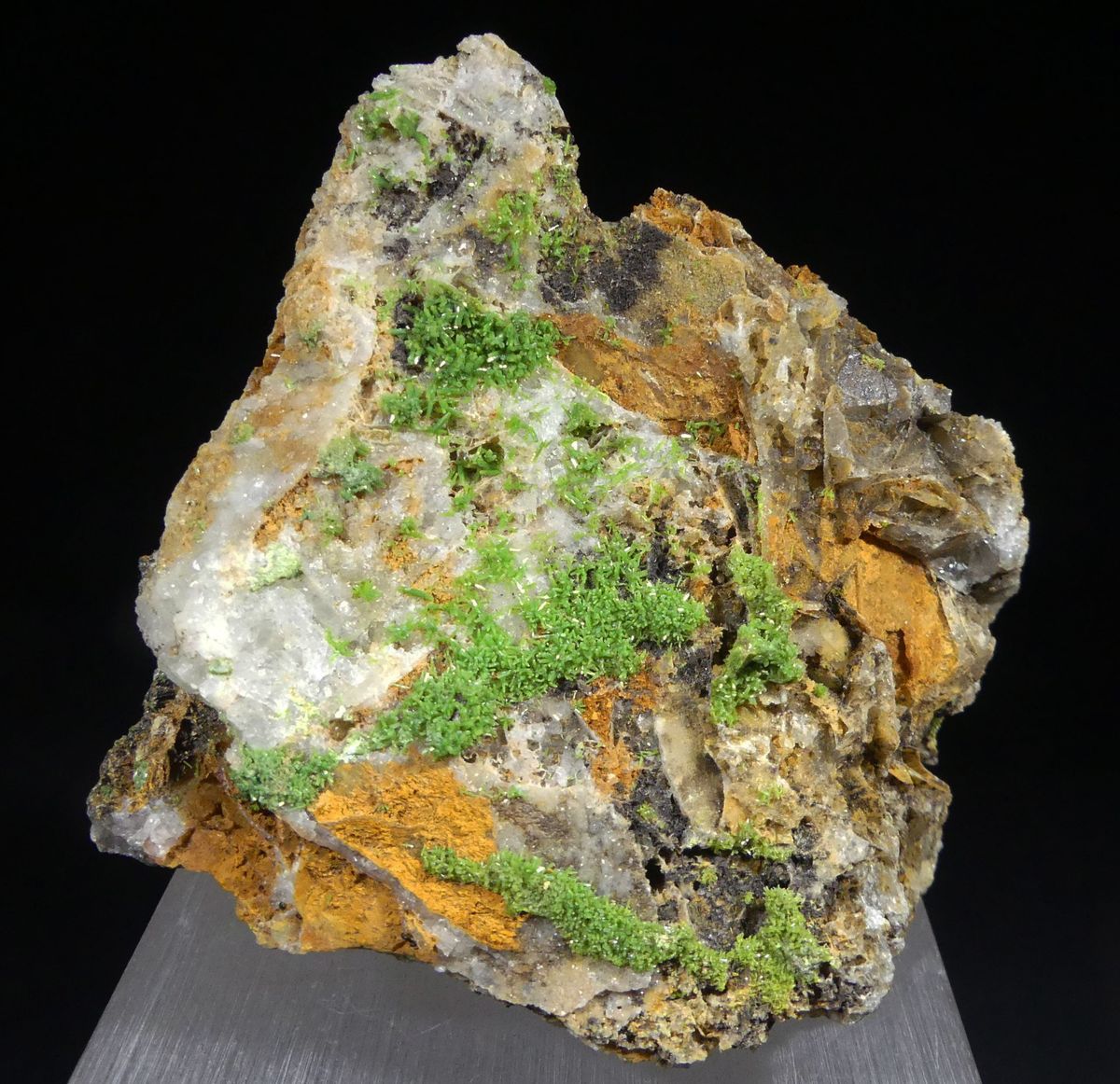 Pyromorphite On Quartz