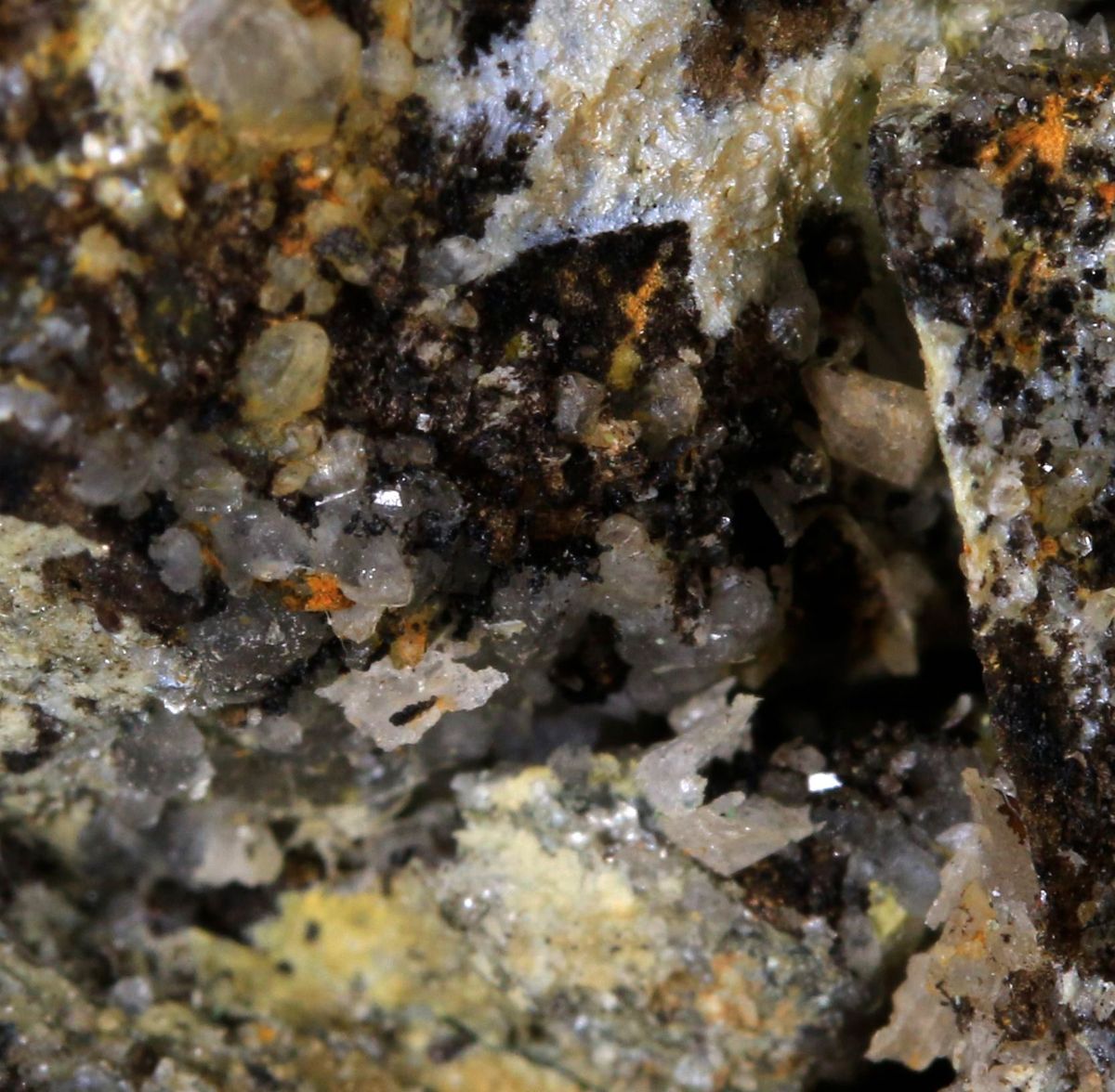 Eulytine Beyerite & Namibite On Chrysocolla