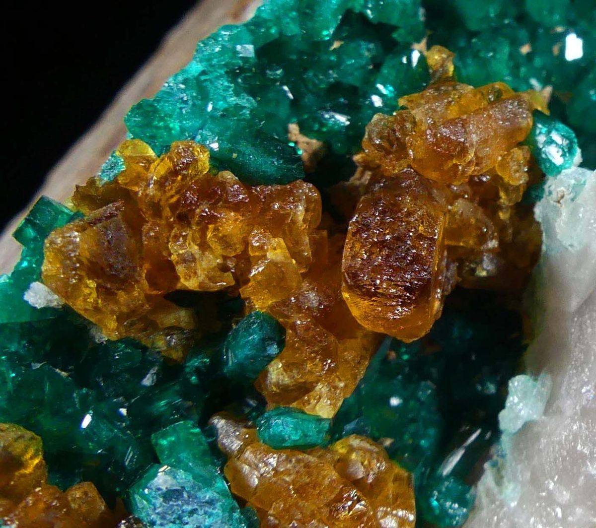 Dioptase & Wulfenite